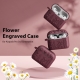 Airpods Pro 3 Embossed Floral Earphone Case
