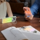 Laser-etched transparent phone case