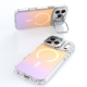 Laser-etched transparent phone case