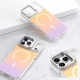 Laser-etched transparent phone case