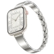 Square-shaped metal watch strap