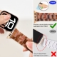 Metal snap resin watch strap