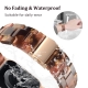 Metal snap resin watch strap