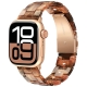 Metal snap resin watch strap