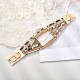 Leopard print double-ring watch strap