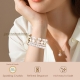 Four-leaf clover jewelry watch strap