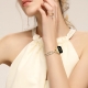 D-shaped metal watch strap