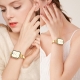 D-shaped buckle strap with curved design