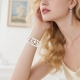 Four-leaf clover jewelry watch strap