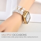Four-leaf clover jewelry watch strap