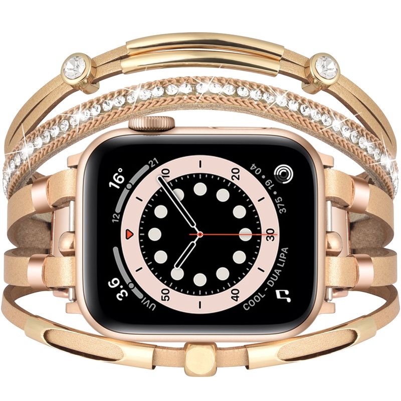 Alloy&leather watch strap