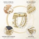 Cross-shaped pearl metal bead watch strap