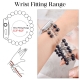 Black agate bead watch strap