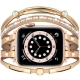 Alloy＆leather watch strap