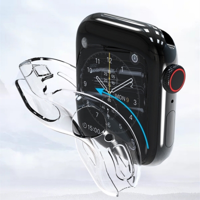 TPU clear soft cover for apple watch