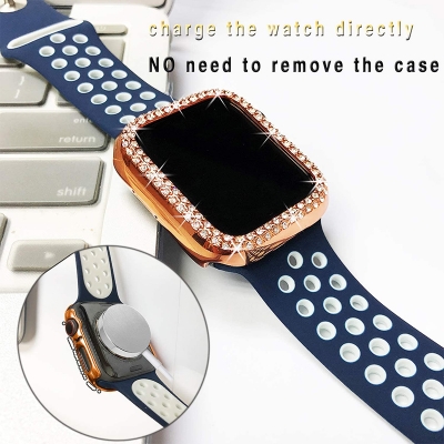 TPU watch case double row diamond