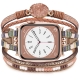 pu leather beige braided small brick khaki for apple watch band