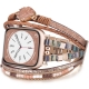 pu leather beige braided small brick khaki for apple watch band