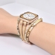Luxury Beads Jewelry Bracelet for Apple Watch Series