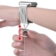 Apple watch band- stainless steel adjustable with tassel