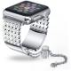 Apple watch band-Stainless Steel with 25 small diamond